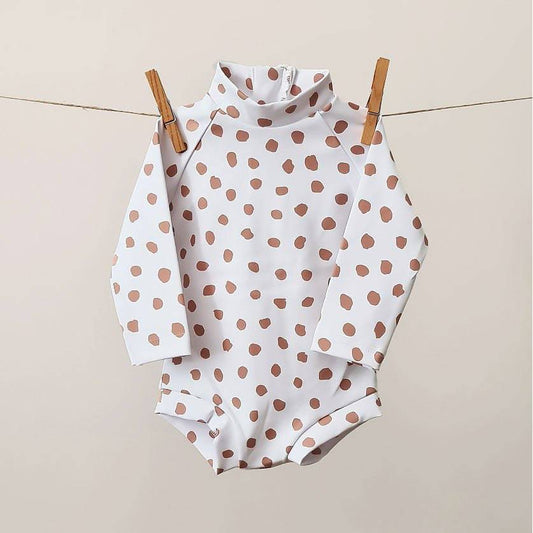 Baby Swimsuit - UPF50+ - Dots - Petit Filippe