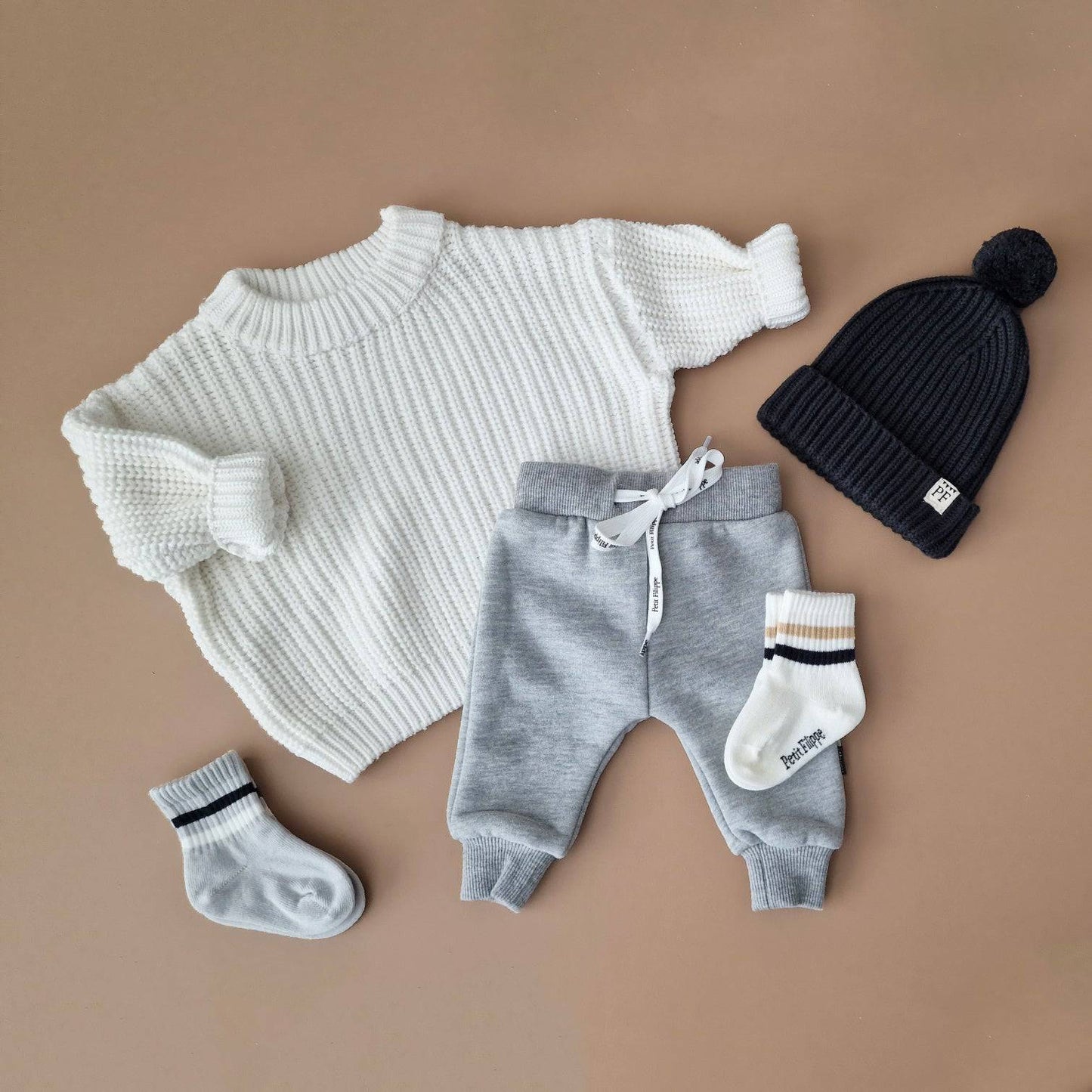 Sporty Socks - 2 pack - Stars & Grey - Petit Filippe