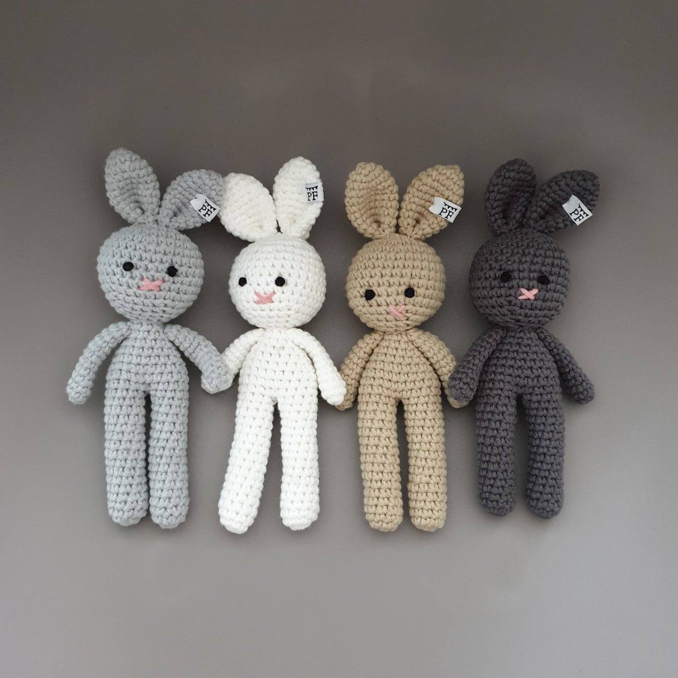 Crochet Bunny - Cotton - Dark Grey - Petit Filippe