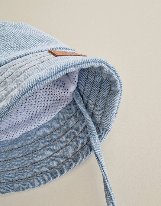 Denim - Bucket Hat - Misty Blue - Petit Filippe