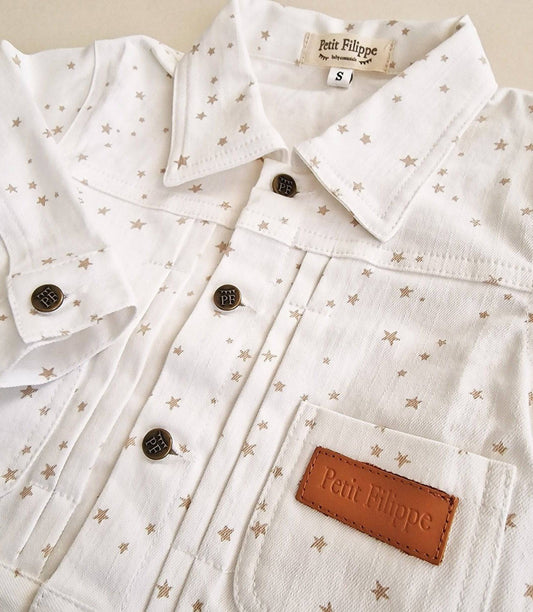 Denim - Jacket - Stars - Petit Filippe