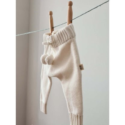 Knitted Pants - Cotton - Ivory - Petit Filippe