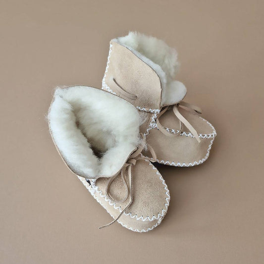 Baby - Lammy Booties - Light Beige - Petit Filippe