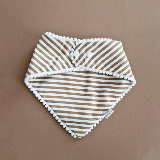 Pom Pom Bandana Bib - Striped - Petit Filippe