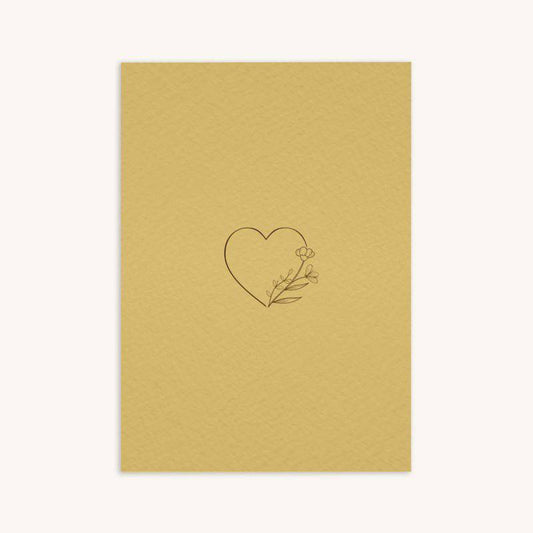 Postcard & Envelope - Heart - Petit Filippe