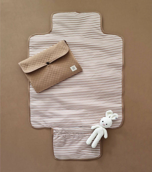 Quilted Changing Mat - Beige - Petit Filippe