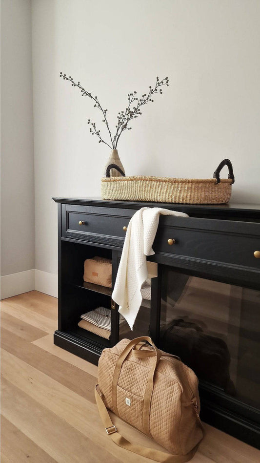 Quilted Mommy Bag - Beige - Petit Filippe