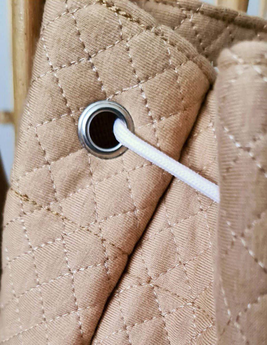 Quilted Storage Bag - Beige - Petit Filippe