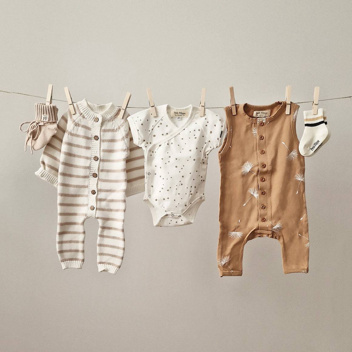 Sleeveless Playsuit - Baggy Style - Dandelion - Petit Filippe