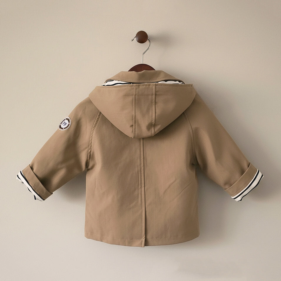 Hooded Coat - Café au Lait