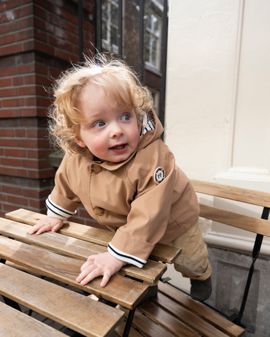 Hooded Coat - Café au Lait - Petit Filippe