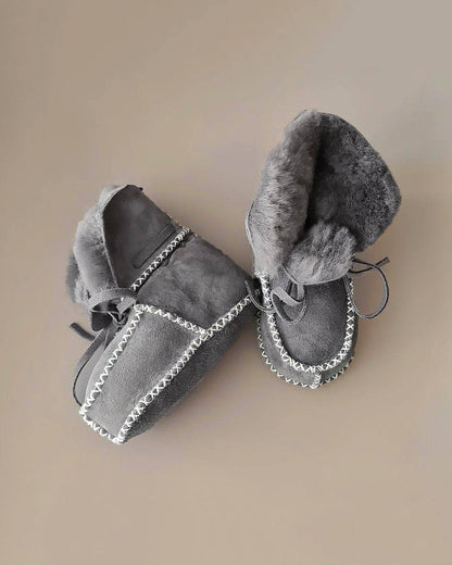 Baby - Lammy Booties - Grey - Petit Filippe