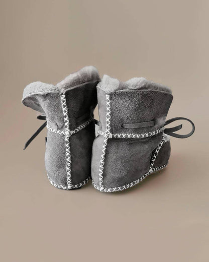 Baby - Lammy Booties - Grey - Petit Filippe