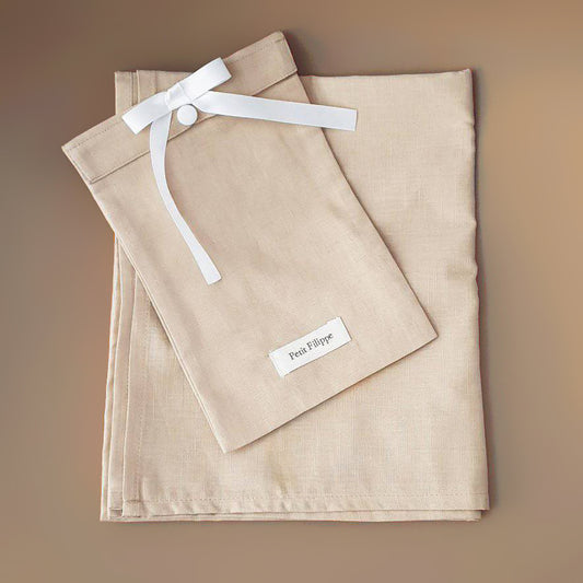 Baby - Linen Flat Sheet 90 x 110 cm - Sand