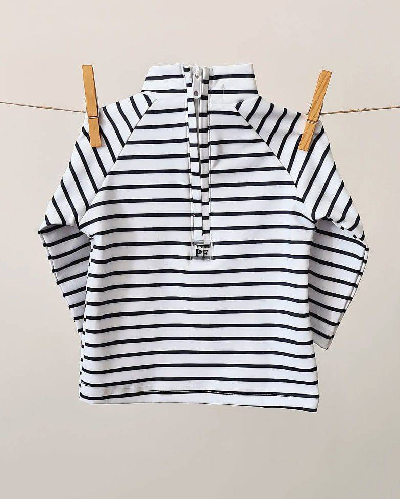 Baby Swim Shirt - UPF50+ - Breton Stripes - Petit Filippe