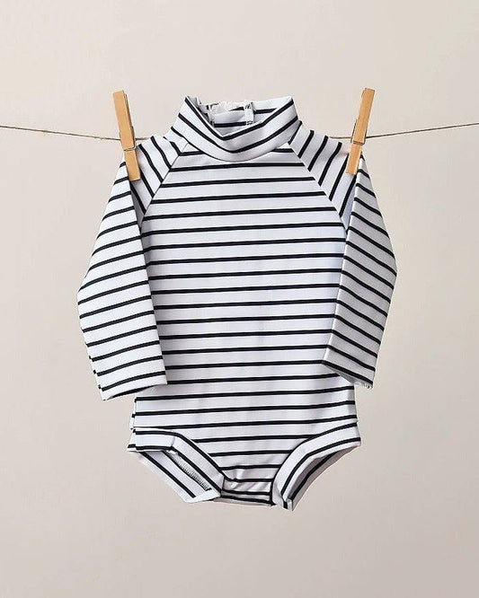 Baby Swimsuit - UPF50+ - Breton Stripes - Petit Filippe