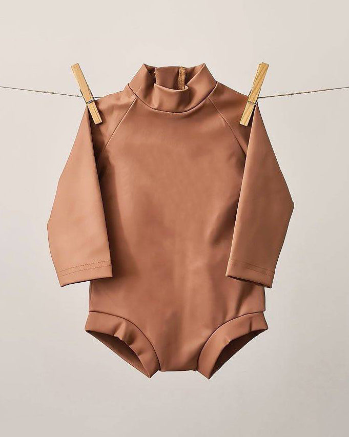 Baby Swimsuit - UPF50+ - Brick - Petit Filippe