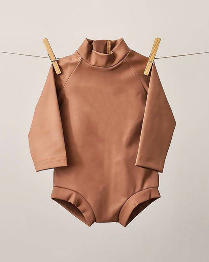 Baby Swimsuit - UPF50+ - Brick - Petit Filippe