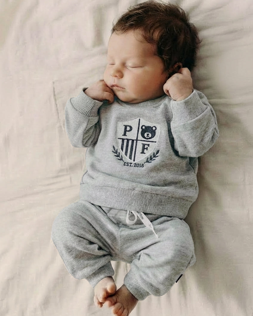 Sweatshirt - Varsity Crest - Grey