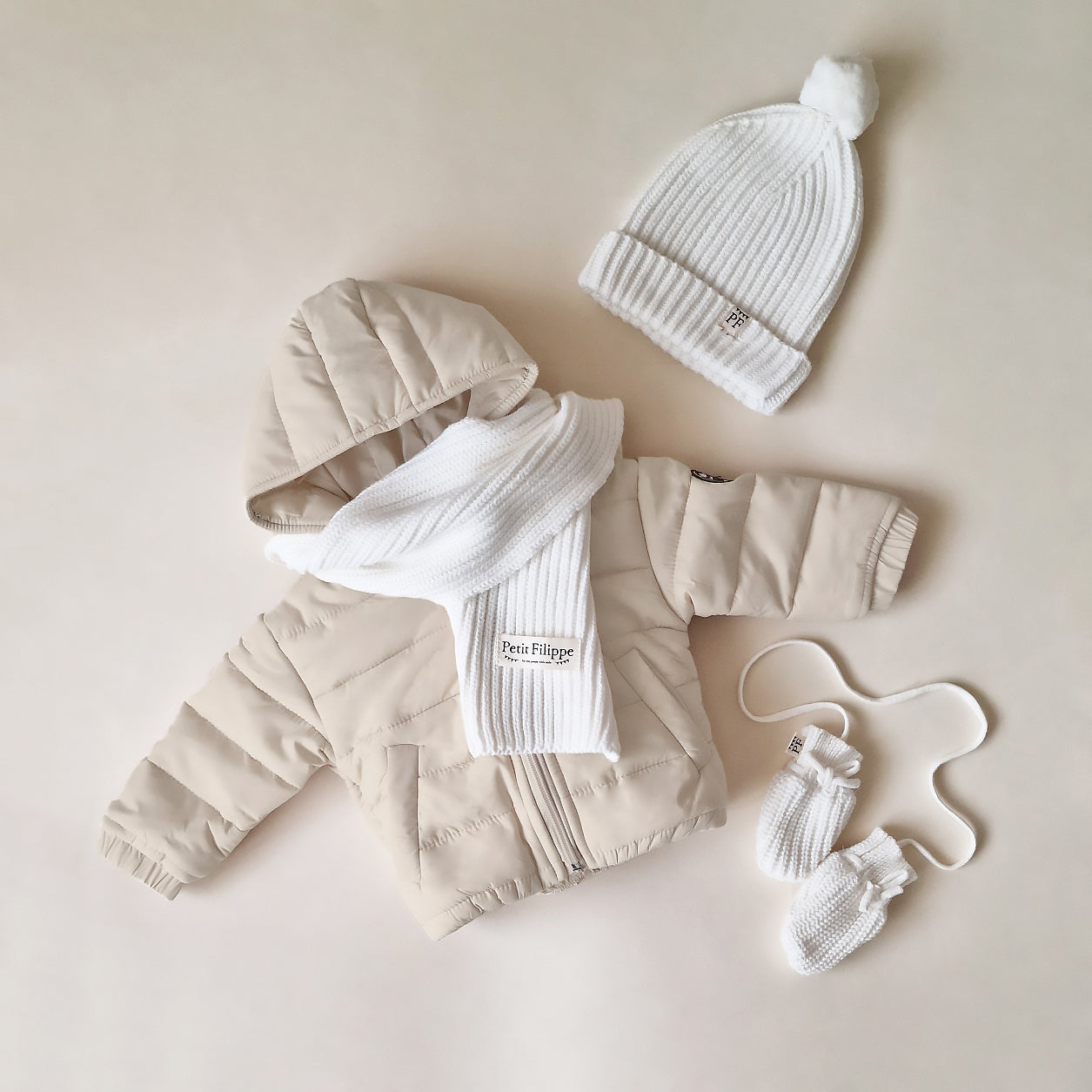 Puffer Jacket - Oatmeal - Petit Filippe