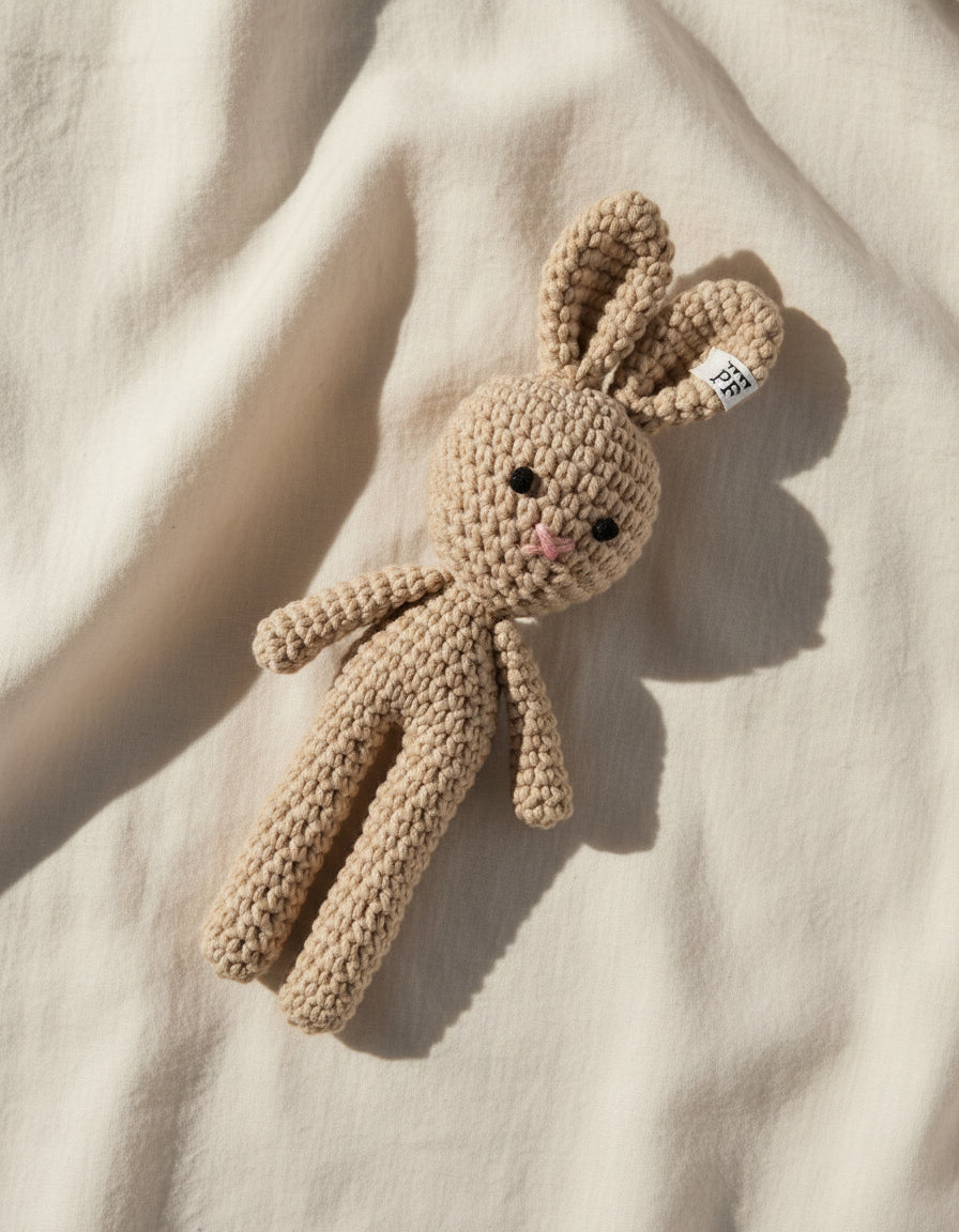 Crochet Bunny - Cotton - Beige - Petit Filippe