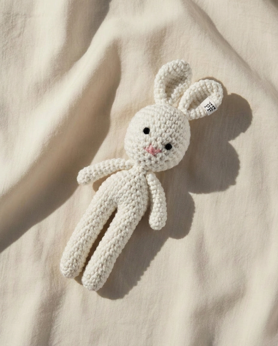 Crochet Bunny - Cotton - Ivory - Petit Filippe