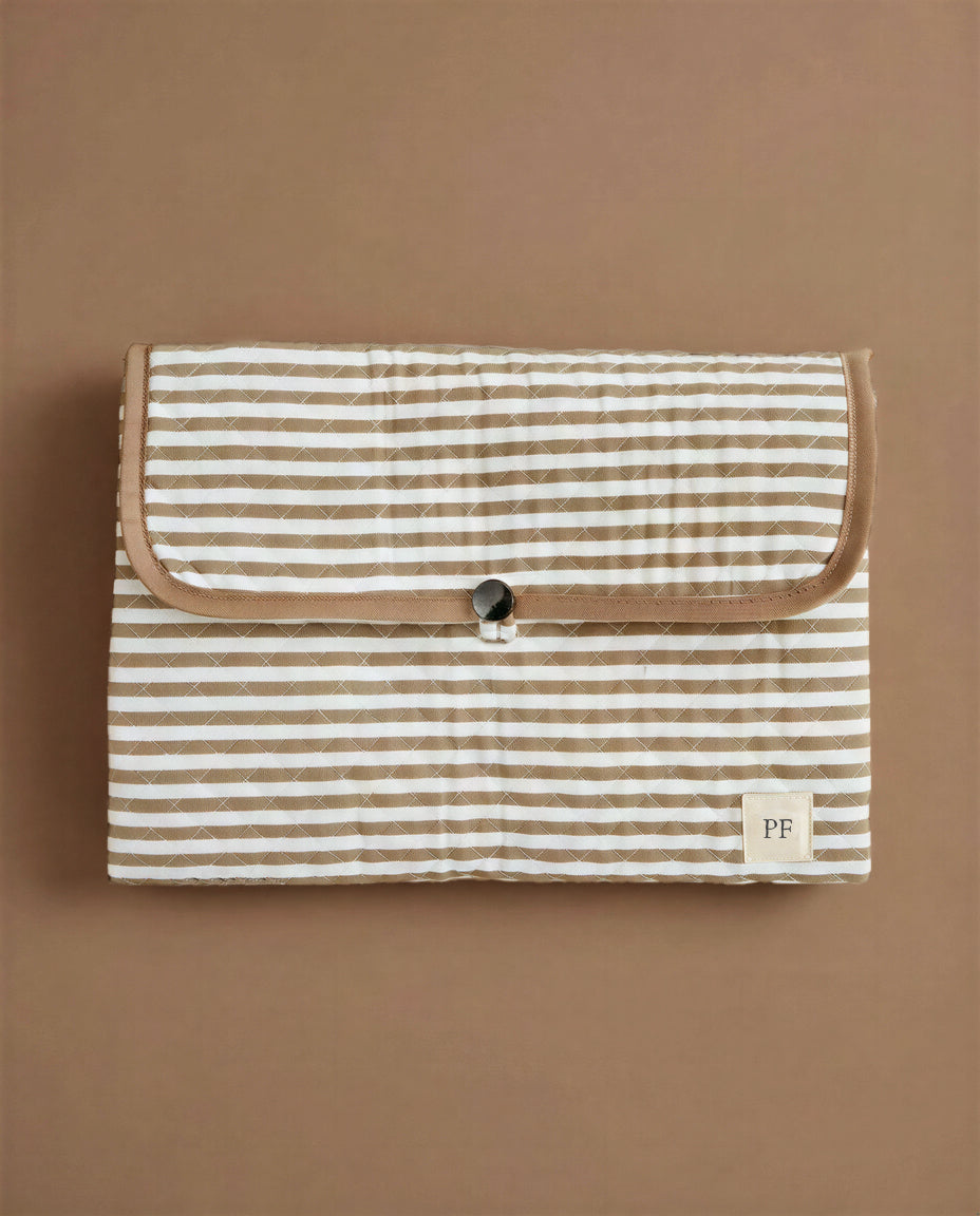 Quilted Changing Mat - Striped - Petit Filippe