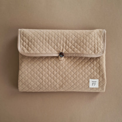 Quilted Changing Mat - Beige - Petit Filippe