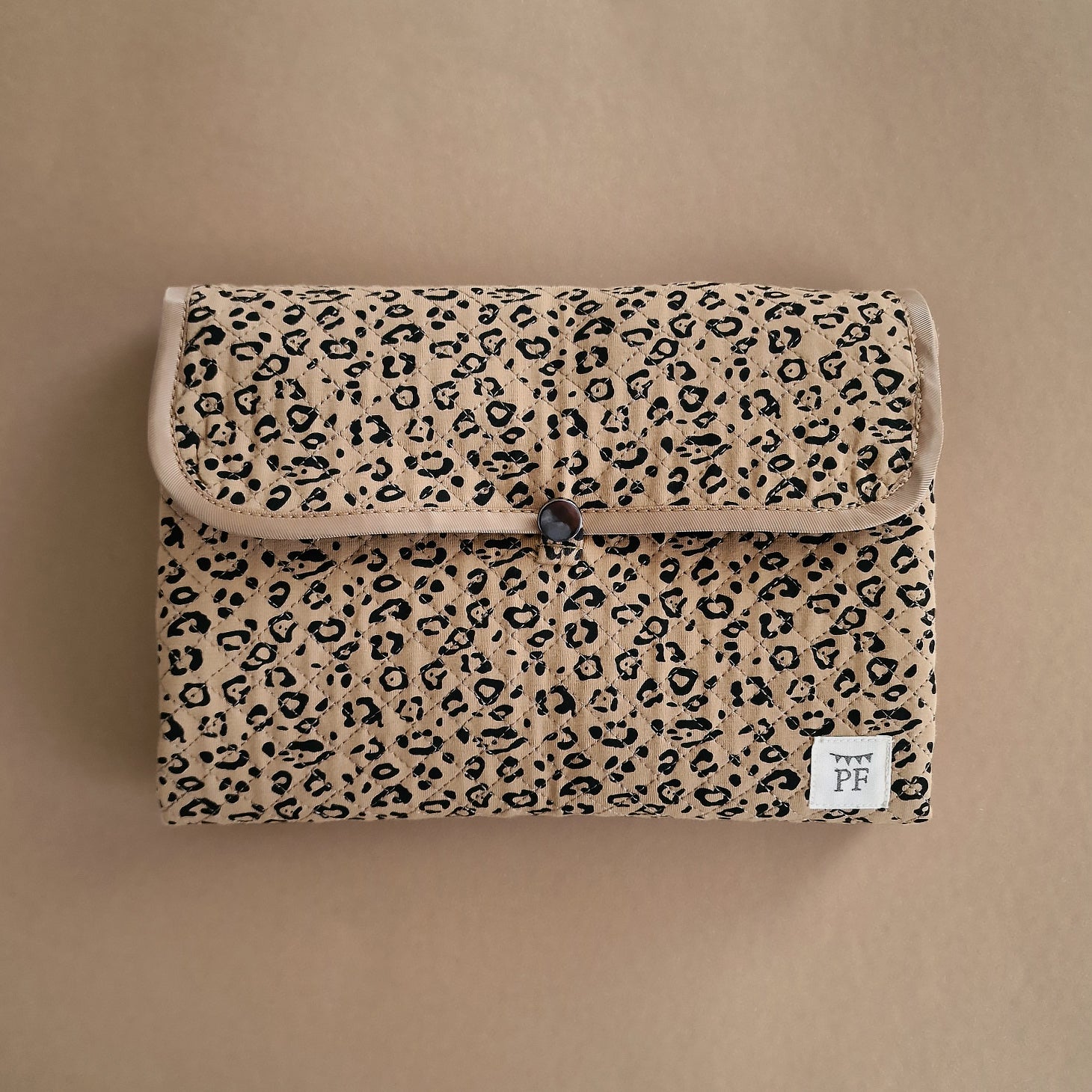 Quilted Changing Mat - Leopard - Petit Filippe