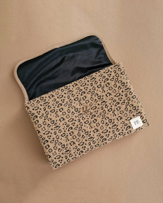 Quilted Changing Mat - Leopard - Petit Filippe