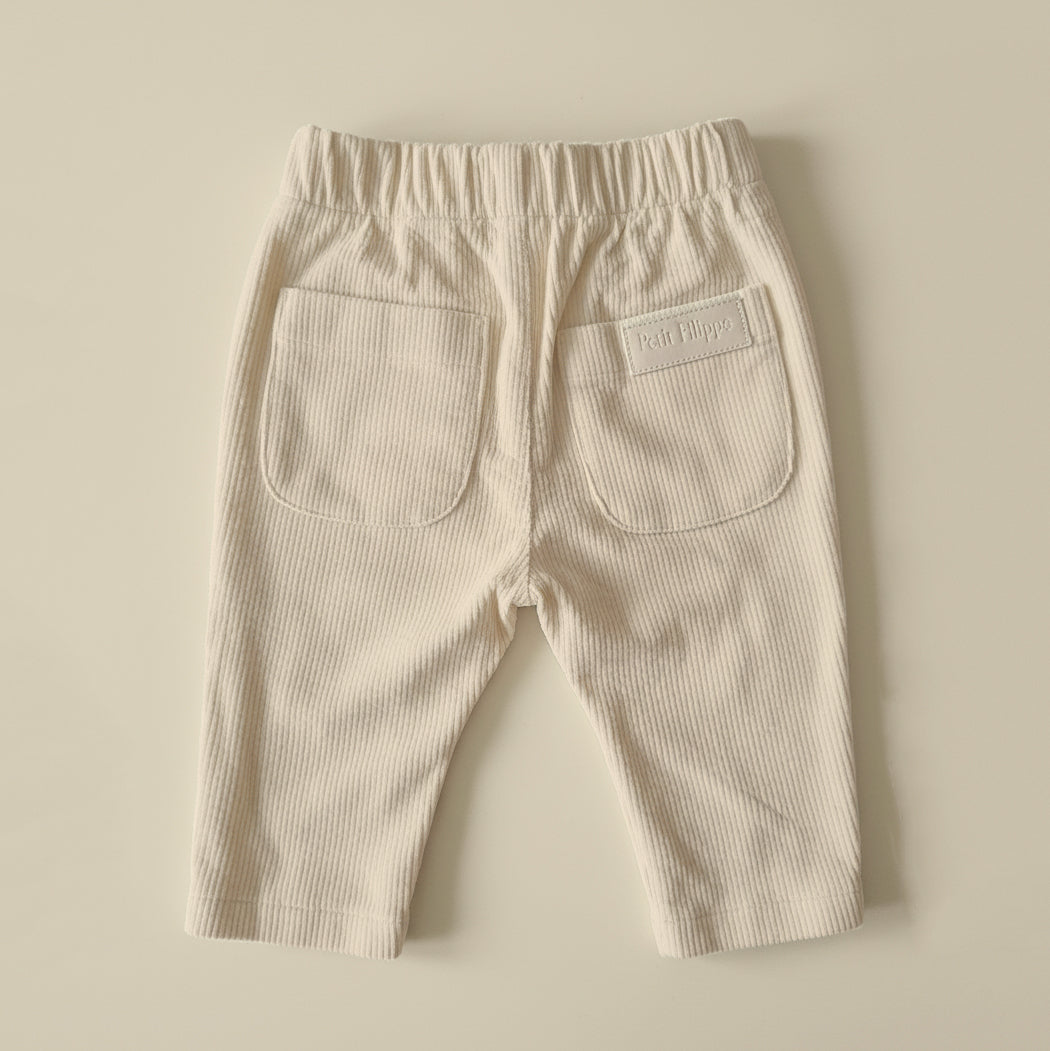 Corduroy Pants - Ecru