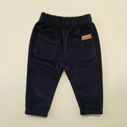 Pantalon en velours côtelé - Bleu nuit
