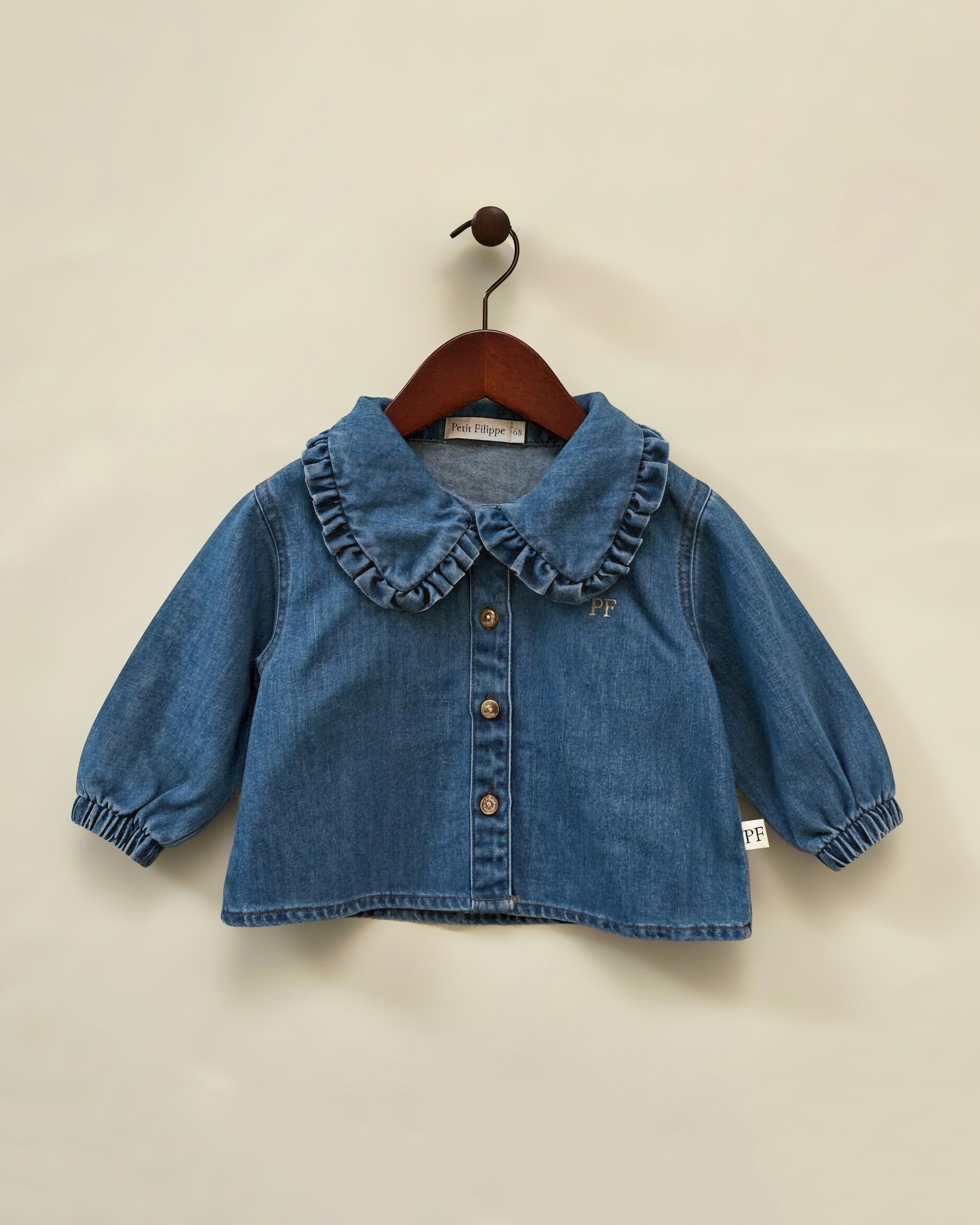 Denim Blouse – Mid Blue - Petit Filippe