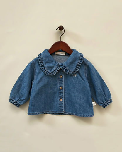 Denim Blouse – Mid Blue - Petit Filippe