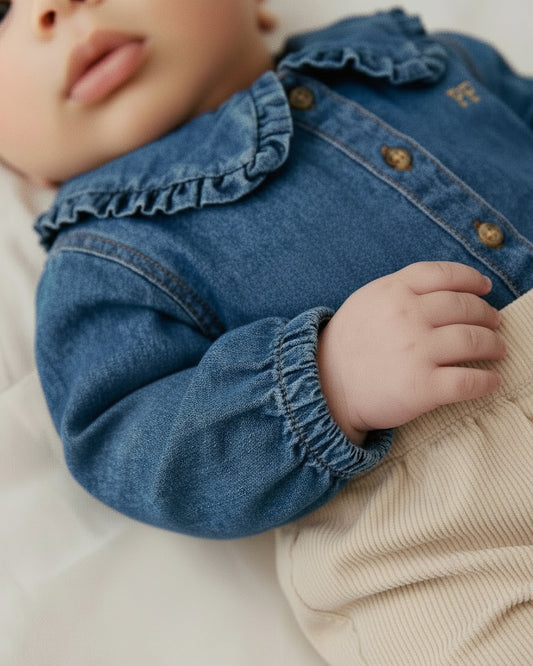 Denim Blouse – Mid Blue