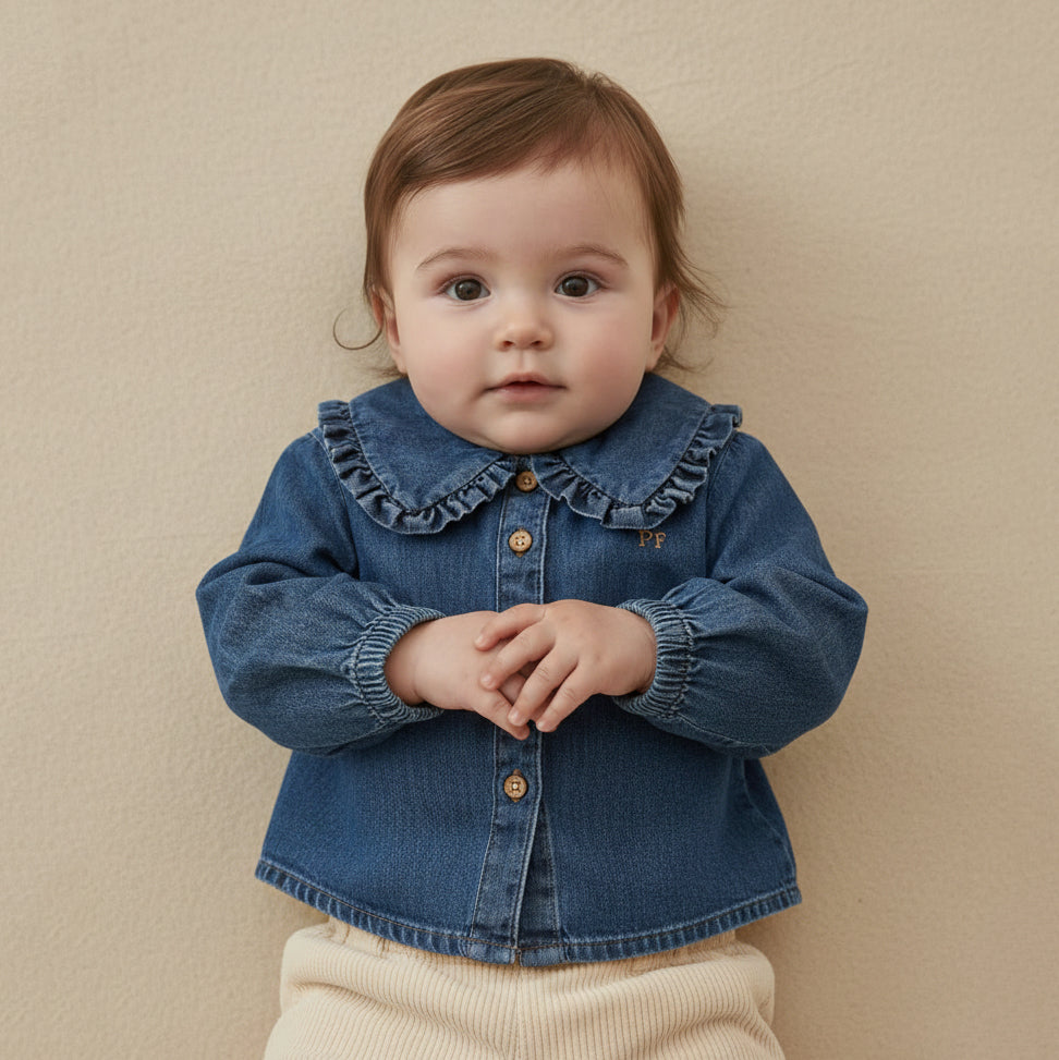 Denim Blouse – Mid Blue