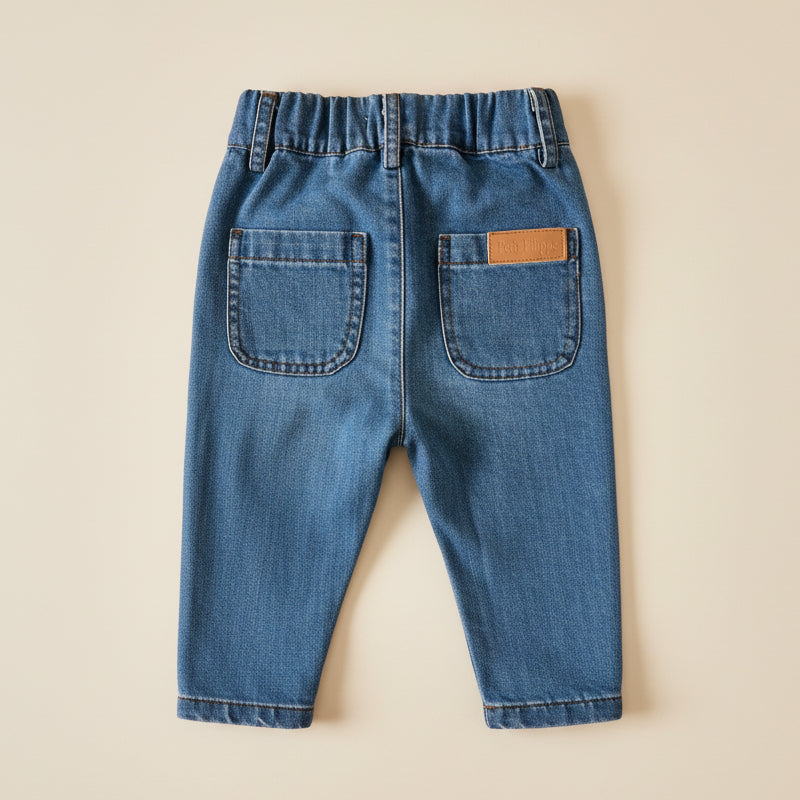 Denim-Babyhose – Denimblau