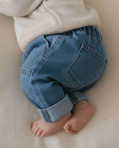 Denim Pants - Mid Blue