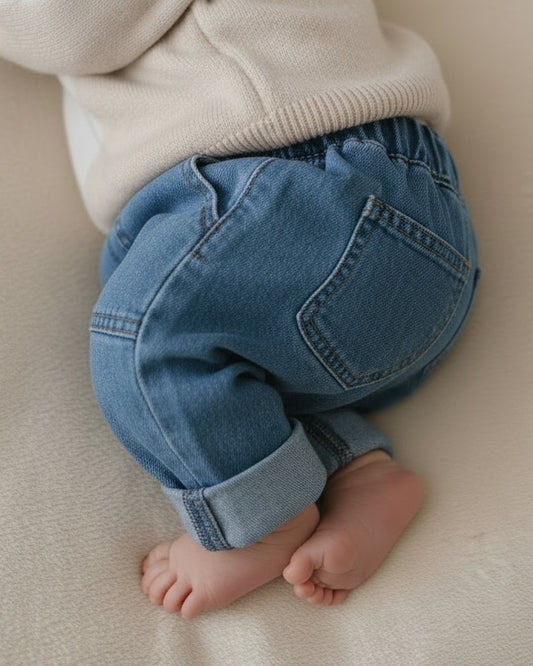 Denim Pants - Mid Blue