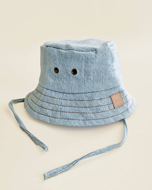 Denim - Bucket Hat - Misty Blue - Petit Filippe