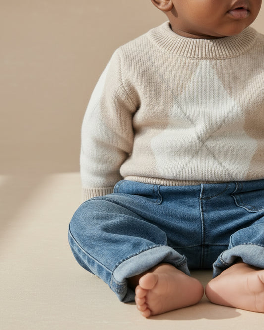 Denim Pants - Mid Blue