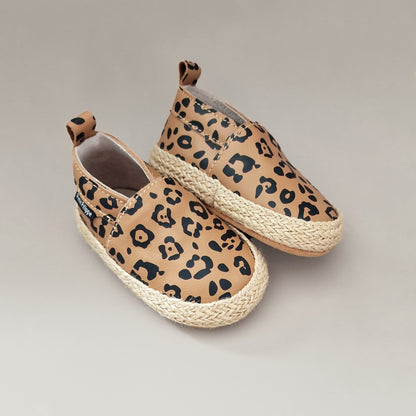 Baby - Leather Espadrilles - Leopard - Petit Filippe