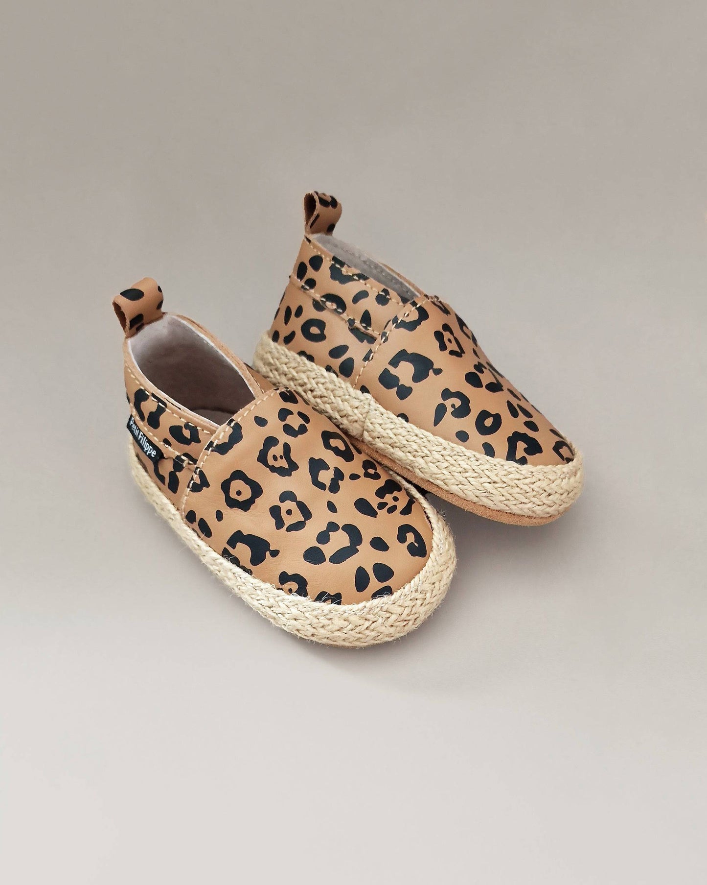 Baby - Leather Espadrilles - Leopard - Petit Filippe