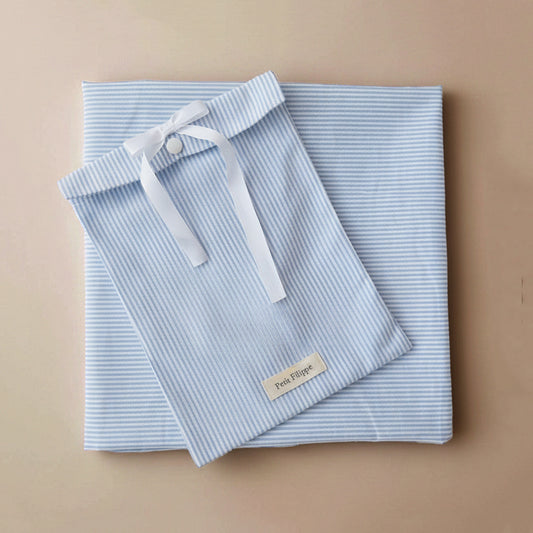 Baby - Wieglaken - Classic Blue Stripe