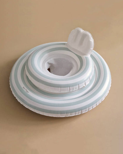 Baby Swim Ring - Misty Blue Stripes - 1-3 y - Petit Filippe