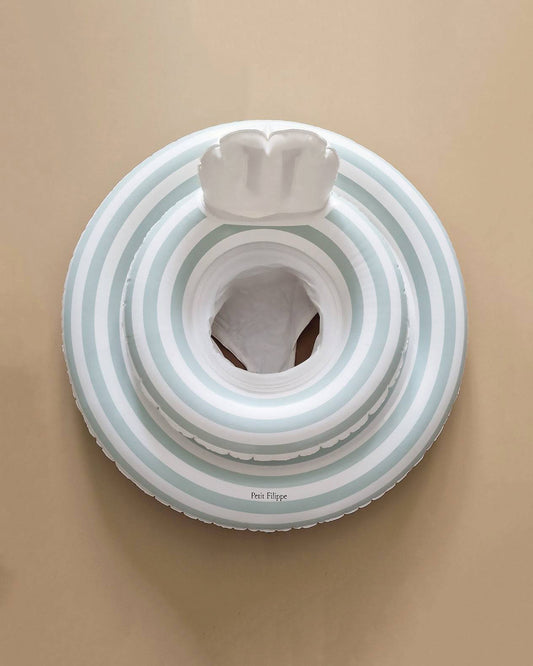 Baby Swim Ring - Misty Blue Stripes - 1-3 y - Petit Filippe