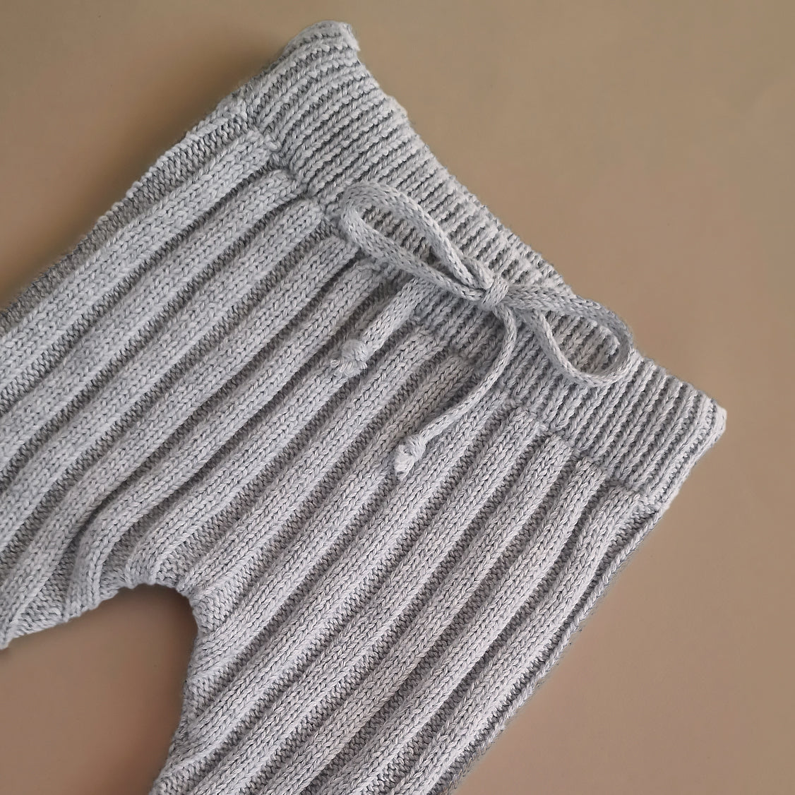 Knitted Footed Leggings - Cotton - Grey - Petit Filippe