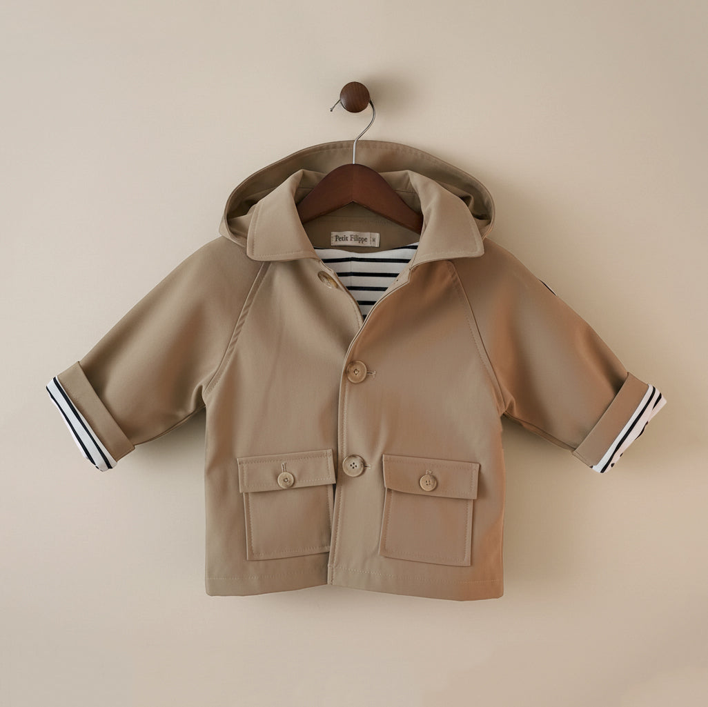 Hooded Coat - Café au Lait