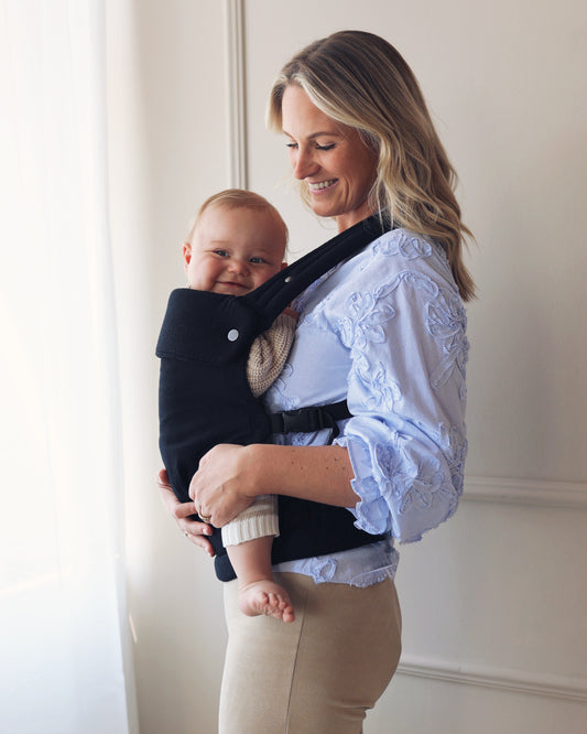 Baby Carrier - Cotton - Black - Petit Filippe