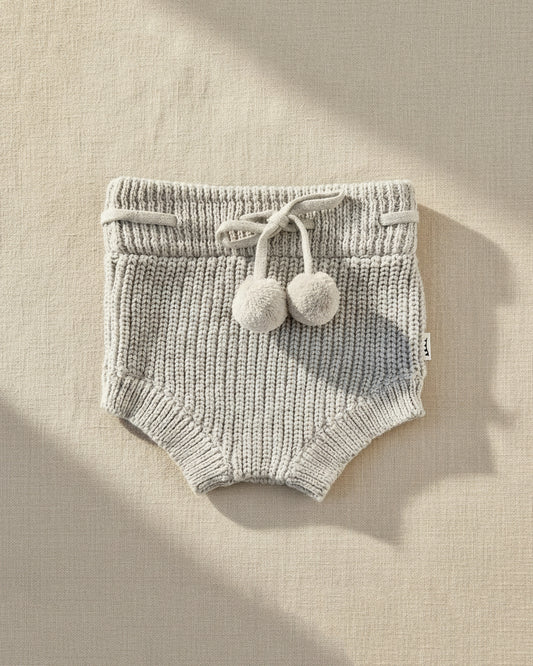 Knitted Bloomers - Cotton - Grey - Petit Filippe